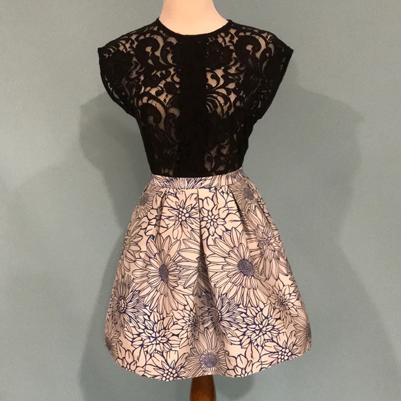 Annarita N Brocade floral skirt Made in Italy - Picture 1 of 8